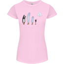 Funny Storage Evolution IT Retro PC Device Womens Petite Cut T-Shirt Light Pink