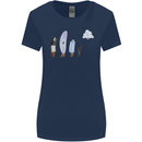 Funny Storage Evolution IT Retro PC Device Womens Wider Cut T-Shirt Navy Blue