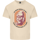 Funny Trekking Gnome Travelling Holiday Mens Cotton T-Shirt Tee Top Natural