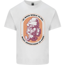 Funny Trekking Gnome Travelling Holiday Mens Cotton T-Shirt Tee Top White