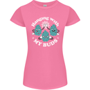 Funny Weed Hanging With My Buds Cannabis Womens Petite Cut T-Shirt Azalea