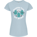 Funny Weed Hanging With My Buds Cannabis Womens Petite Cut T-Shirt Light Blue