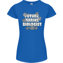 Future Marine Biologist Womens Petite Cut T-Shirt Royal Blue