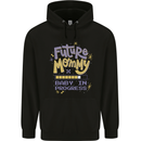 Future Mommy New Baby in Progress Pregnancy Childrens Kids Hoodie Black