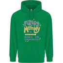 Future Mommy New Baby in Progress Pregnancy Childrens Kids Hoodie Irish Green