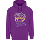 Future Mommy New Baby in Progress Pregnancy Childrens Kids Hoodie Purple