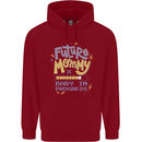 Future Mommy New Baby in Progress Pregnancy Childrens Kids Hoodie Red
