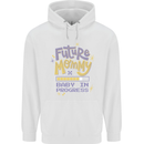 Future Mommy New Baby in Progress Pregnancy Childrens Kids Hoodie White