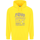 Future Mommy New Baby in Progress Pregnancy Childrens Kids Hoodie Yellow