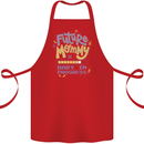 Future Mommy New Baby in Progress Pregnancy Cotton Apron 100% Organic Red