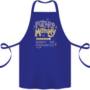 Future Mommy New Baby in Progress Pregnancy Cotton Apron 100% Organic Royal Blue