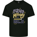 Future Mommy New Baby in Progress Pregnancy Kids T-Shirt Childrens Black