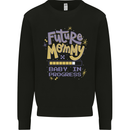 Future Mommy New Baby in Progress Pregnancy Mens Sweatshirt Jumper Black