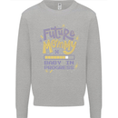 Future Mommy New Baby in Progress Pregnancy Mens Sweatshirt Jumper Sports Grey