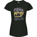 Future Mommy New Baby in Progress Pregnancy Womens Petite Cut T-Shirt Black