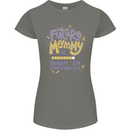 Future Mommy New Baby in Progress Pregnancy Womens Petite Cut T-Shirt Charcoal