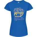 Future Mommy New Baby in Progress Pregnancy Womens Petite Cut T-Shirt Royal Blue