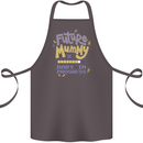 Future Mummy New Baby in Progress Pregnancy Cotton Apron 100% Organic Dark Grey