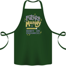 Future Mummy New Baby in Progress Pregnancy Cotton Apron 100% Organic Forest Green