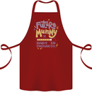 Future Mummy New Baby in Progress Pregnancy Cotton Apron 100% Organic Maroon