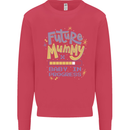 Future Mummy New Baby in Progress Pregnancy Kids Sweatshirt Jumper Heliconia