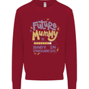 Future Mummy New Baby in Progress Pregnancy Kids Sweatshirt Jumper Red