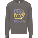 Future Mummy New Baby in Progress Pregnancy Mens Sweatshirt Jumper Charcoal