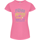 Future Mummy New Baby in Progress Pregnancy Womens Petite Cut T-Shirt Azalea