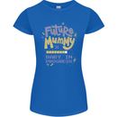 Future Mummy New Baby in Progress Pregnancy Womens Petite Cut T-Shirt Royal Blue