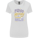 Future Mummy New Baby in Progress Pregnancy Womens Wider Cut T-Shirt White