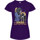 Future Spark Female Welder Welding Womens Petite Cut T-Shirt Purple
