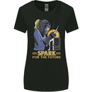 Future Spark Female Welder Welding Womens Wider Cut T-Shirt Black