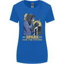 Future Spark Female Welder Welding Womens Wider Cut T-Shirt Royal Blue
