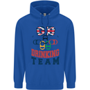 GB Drinking Team Funny Stag Do Doo Beer Mens 80% Cotton Hoodie Royal Blue