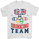 GB Drinking Team Funny Stag Do Doo Beer Mens T-Shirt 100% Cotton White