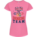 GB Drinking Team Funny Stag Do Doo Beer Womens Petite Cut T-Shirt Azalea