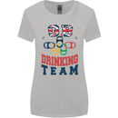 GB Drinking Team Funny Stag Do Doo Beer Womens Wider Cut T-Shirt Sports Grey