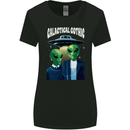 Galactic Gothic Funny Alien UFO Goth Womens Wider Cut T-Shirt Black