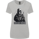 Game Zone Special Forces Video Game Skull Womens Wider Cut T-Shirt Sports Grey