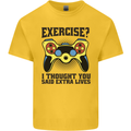 Gaming I Thought Said Extra Lives Gamer Mens Cotton T-Shirt Tee Top Yellow