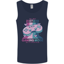 Gaming Mode Activated Video Games Gamer Mens Vest Tank Top Navy Blue