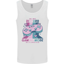Gaming Mode Activated Video Games Gamer Mens Vest Tank Top White