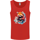 Gaming Red Panda Video Games Gamer Mens Vest Tank Top Red