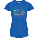 Gardening Funny Gardener Garden Plants Womens Petite Cut T-Shirt Royal Blue
