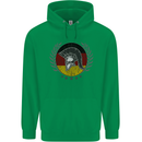 German Bodybuilding Flag Gym Training Spartan Mens 80% Cotton Hoodie Irish Green