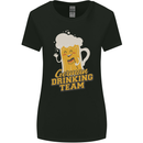 German Drinking Team Beer Football Stag Doo Womens Wider Cut T-Shirt Black
