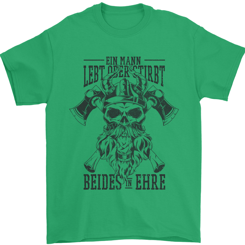 German Viking Mens T-Shirt 100% Cotton Irish Green