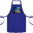 Goliath Fish Fishing Fisherman Cotton Apron 100% Organic Royal Blue