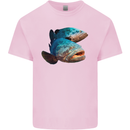 Goliath Fish Fishing Fisherman Kids T-Shirt Childrens Light Pink