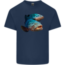 Goliath Fish Fishing Fisherman Kids T-Shirt Childrens Navy Blue